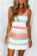 Trixiedress Striped Cami Dress with Pockets