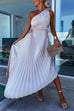 Trixiedress One Shoulder Cut Out Waist Irregular Pleated Party Dress