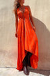 Trixiedress V Neck High Low Hem Tie Dye Maxi Cami Dress