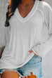 Trixiedress V Neck Long Sleeves Cozy Top